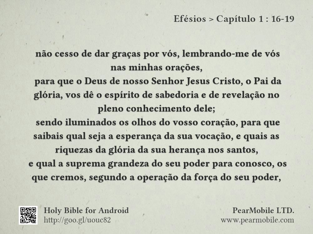 Efésios, Capítulo 1:16-19